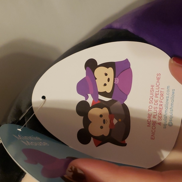 Minnie Mouse Disney Witch Halloween Squishmallows NWT 2021 kellytoy - Picture 4 of 9